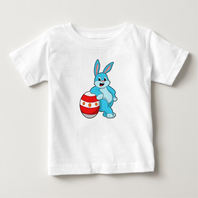 Rabbit with Easter egg Baby T-Shirt (Front)