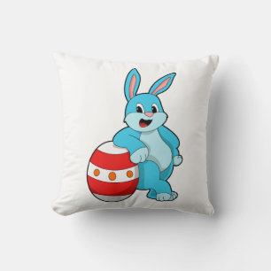 Rabbit with Easter egg Cushion