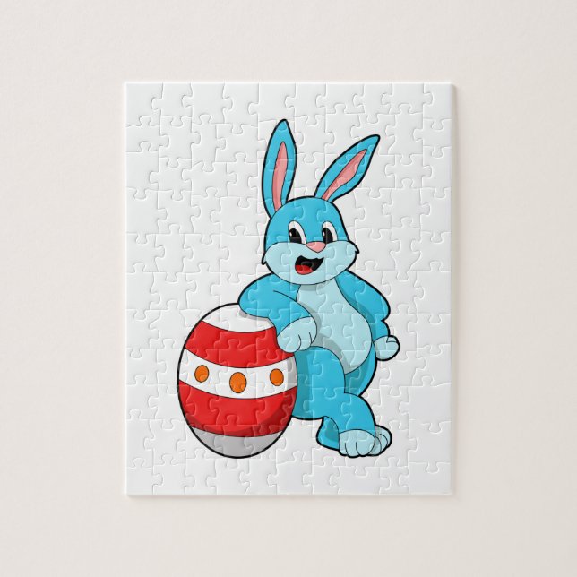 Rabbit with Easter egg Jigsaw Puzzle (Vertical)