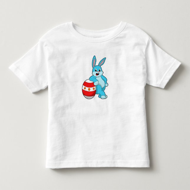 Rabbit with Easter egg Toddler T-Shirt (Front)