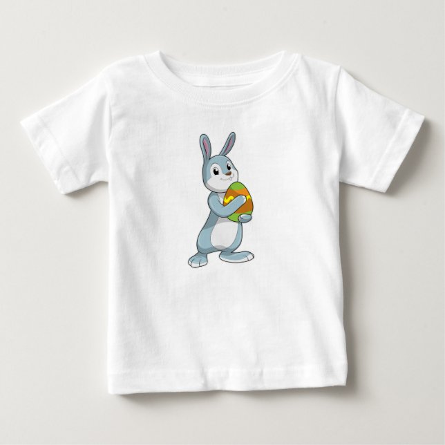 Rabbit with Egg Baby T-Shirt (Front)