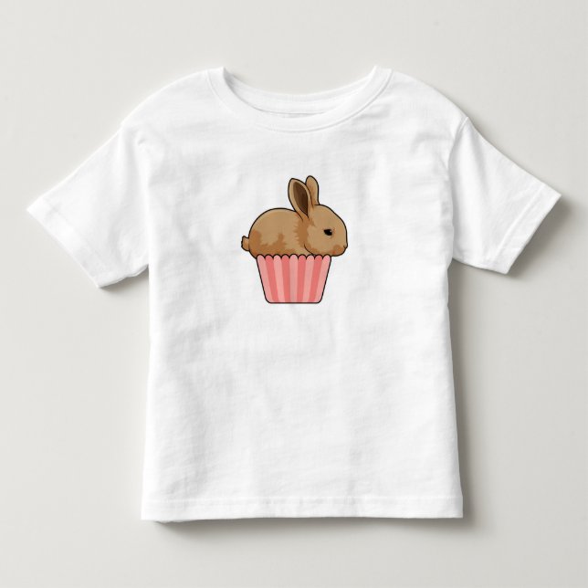 Rabbit with Muffin Toddler T-Shirt (Front)