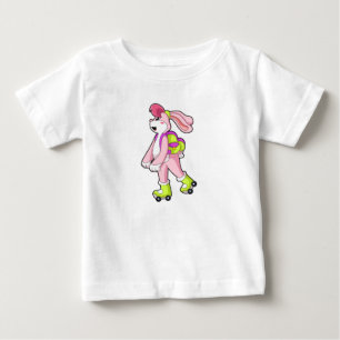 Rabbit with Roller skates Baby T-Shirt