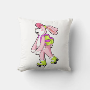 Rabbit with Roller skates Cushion