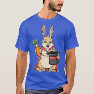 Rabbit with rot as Magician with Cape Hat T-Shirt