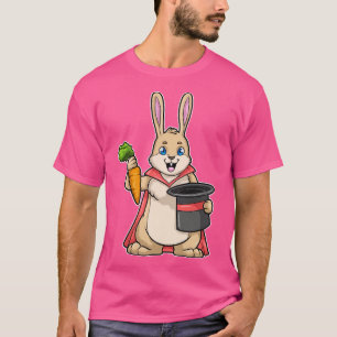 Rabbit with rot as Magician with Cape Hat T-Shirt