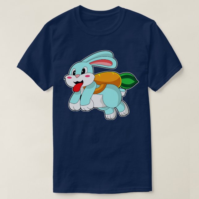 Rabbit with rot as Rocket T-Shirt (Design Front)