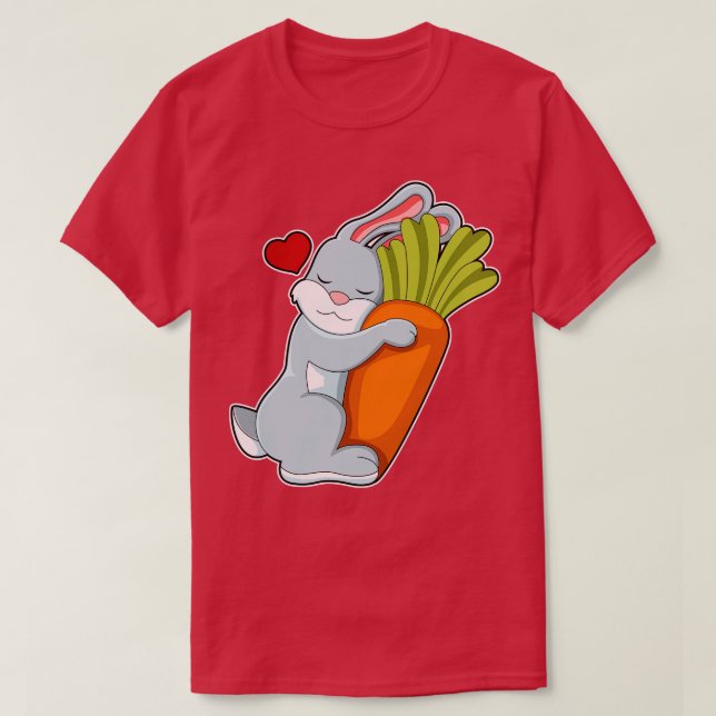 Rabbit with rot Heart T-Shirt (Design Front)