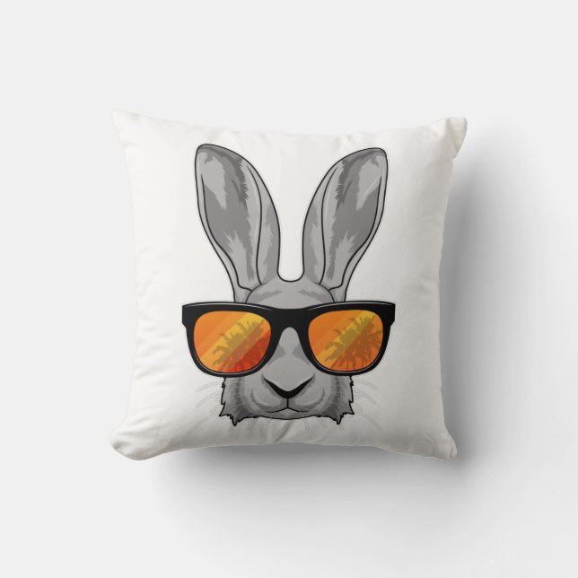 Rabbit with Sunglasses Cushion (Front)