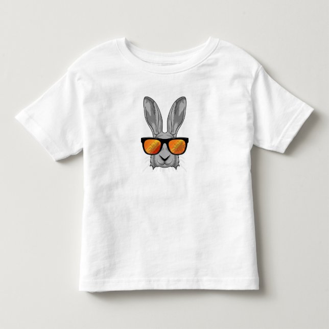 Rabbit with Sunglasses Toddler T-Shirt (Front)