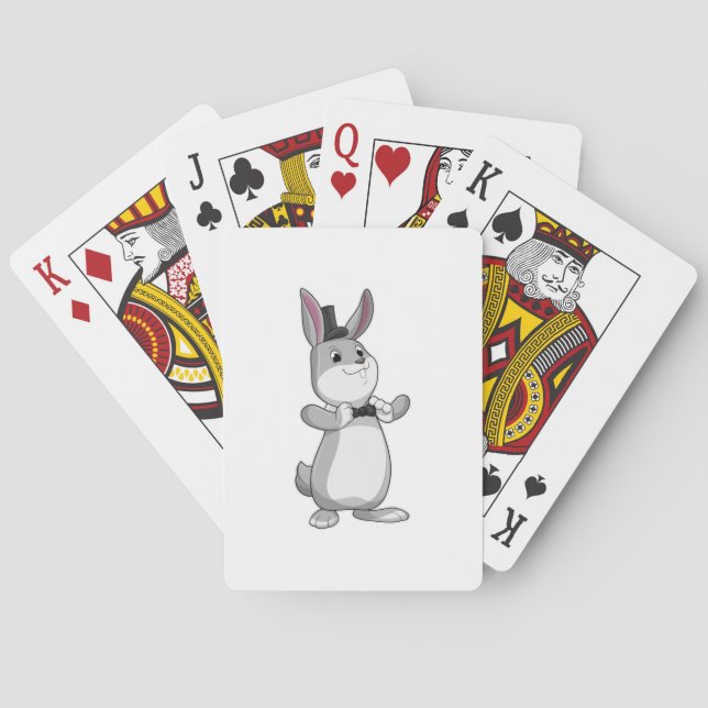 Rabbit with Top hat & Bow tie Playing Cards (Back)