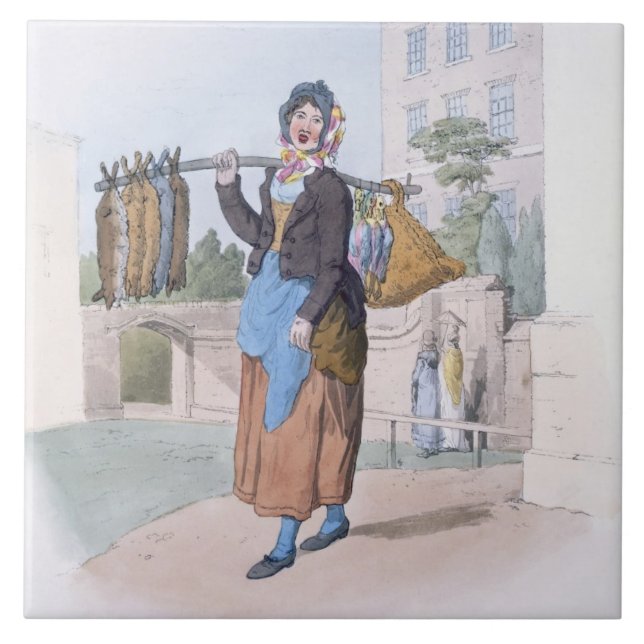 Rabbit Woman, from 'Costume of Great Britain', pub Tile (Front)