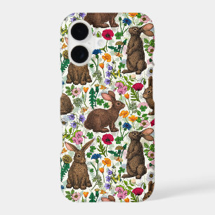 Rabbits and wildflowers