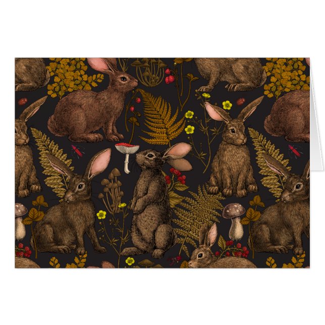 Rabbits and woodland flora (Front Horizontal)