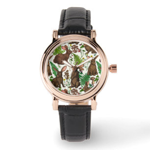 Rabbits and woodland flora 4 watch