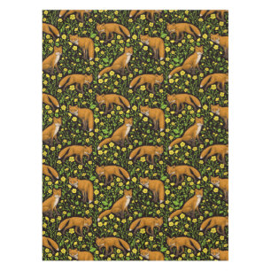 Rabbits and woodland flora Tablecloth