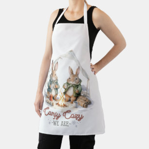 Rabbits Camping Comfy Cosy We Are Apron