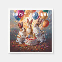 Rabbits Evening Birthday Party