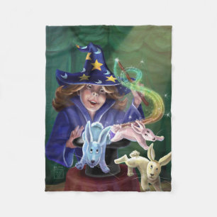 Rabbits from a Hat Magic Fleece Blanket