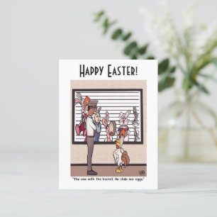 Rabbits In A Lineup Post Card