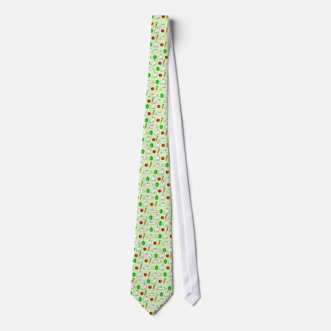 Rabbits in the garden tie (Front)
