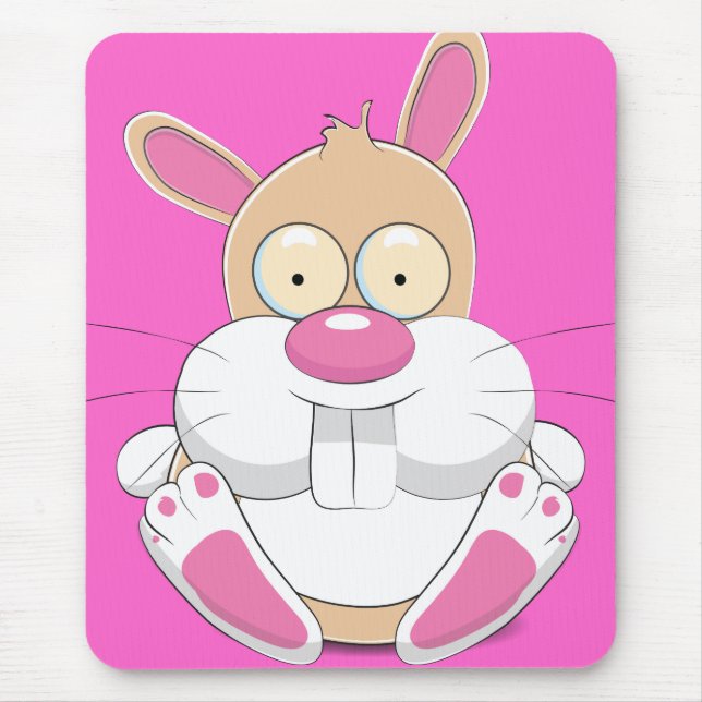 Rabbits  "love Rabbits " "pet Rabbits " "funny Rab Mouse Mat (Front)