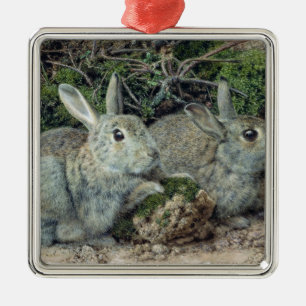 Rabbits Metal Tree Decoration