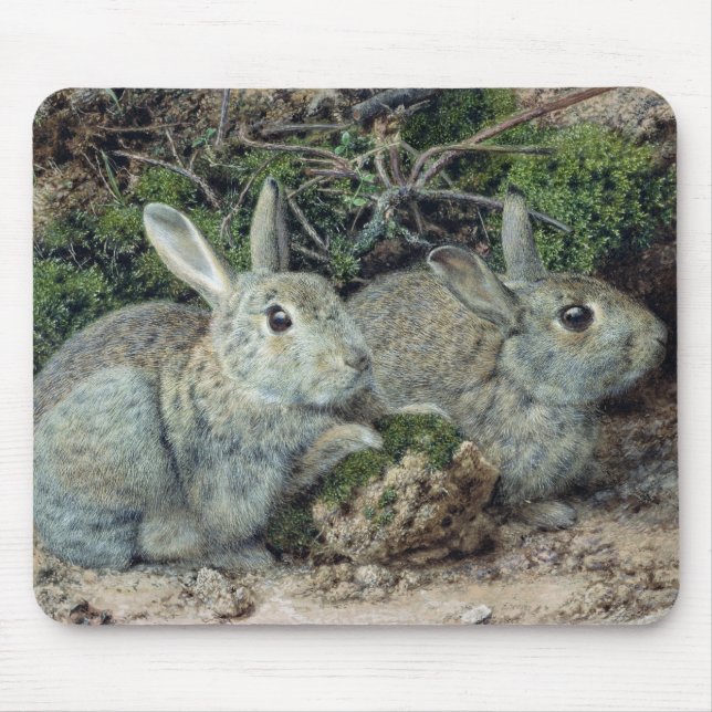 Rabbits Mouse Mat (Front)