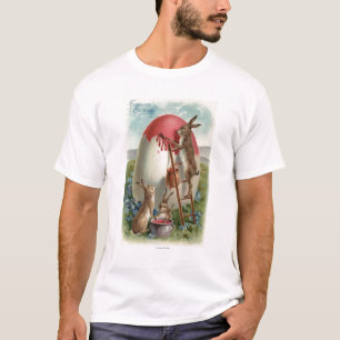 Rabbits Painting an Egg T-Shirt