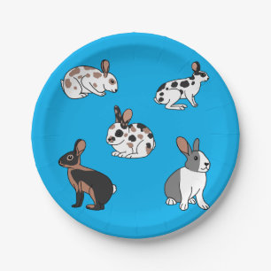 Rabbits Paper Plate