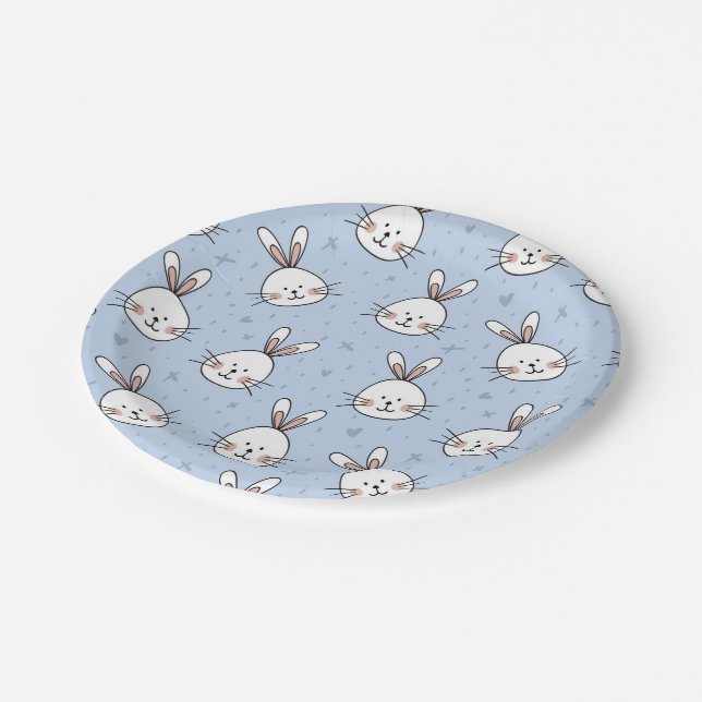 Rabbits Paper Plate (Angled)