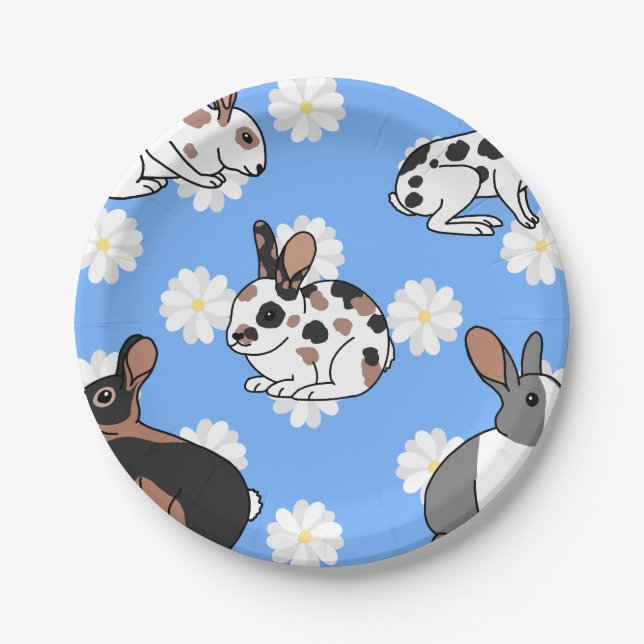 Rabbits Paper Plate (Front)