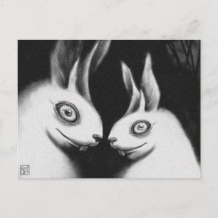 "Rabbits" postcard