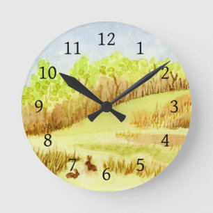 Rabbits Round Clock