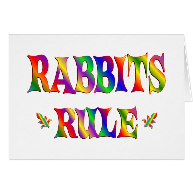 RABBITS RULE (Front Horizontal)