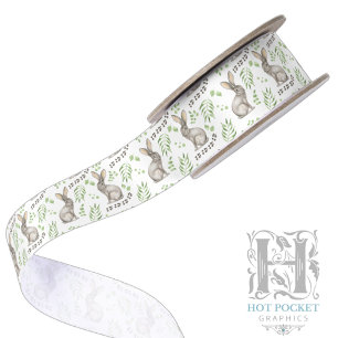 Rabbits Satin Ribbon