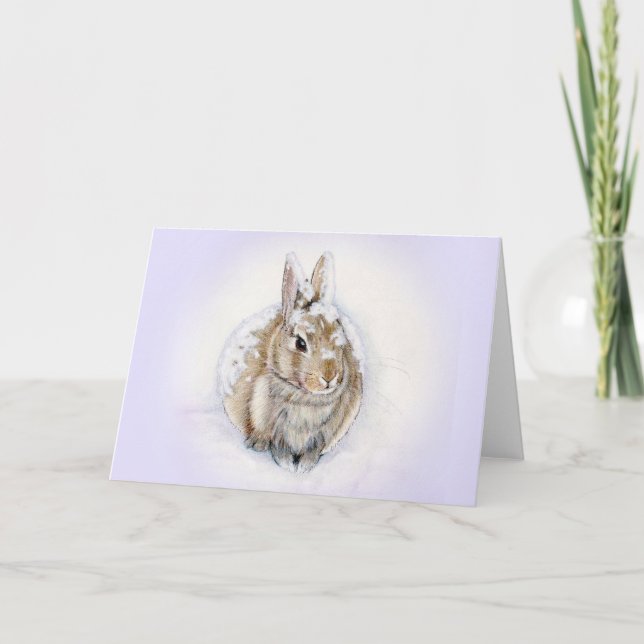 RABBIT'S SNOW DAY CARD (Front)