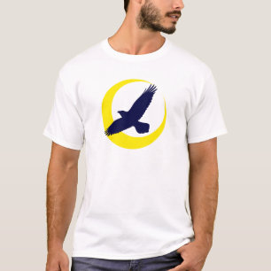 Rabe Mond Halbmond raven moon crescent T-Shirt