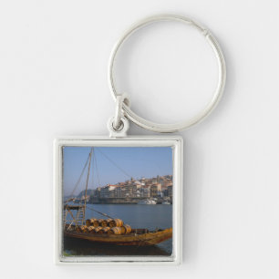 Rabelo Boats, Porto, Portugal Key Ring