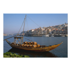 Rabelo Boats, Porto, Portugal Photo Print
