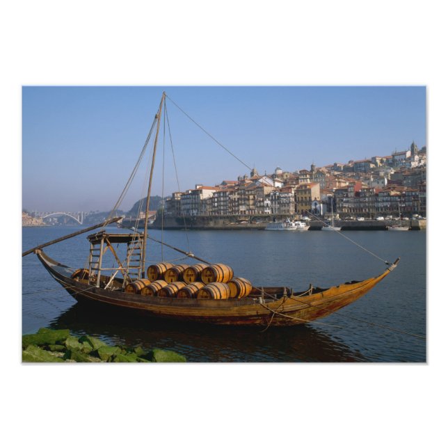 Rabelo Boats, Porto, Portugal Photo Print (Front)