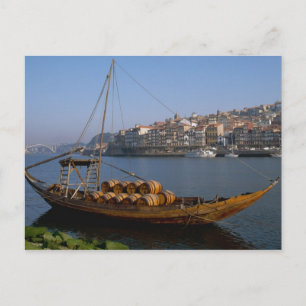 Rabelo Boats, Porto, Portugal Postcard
