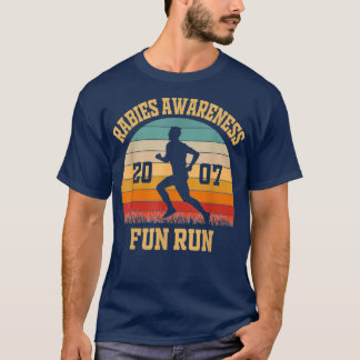 Rabies Awareness Fun Run Funny TV Comedy Running T-Shirt
