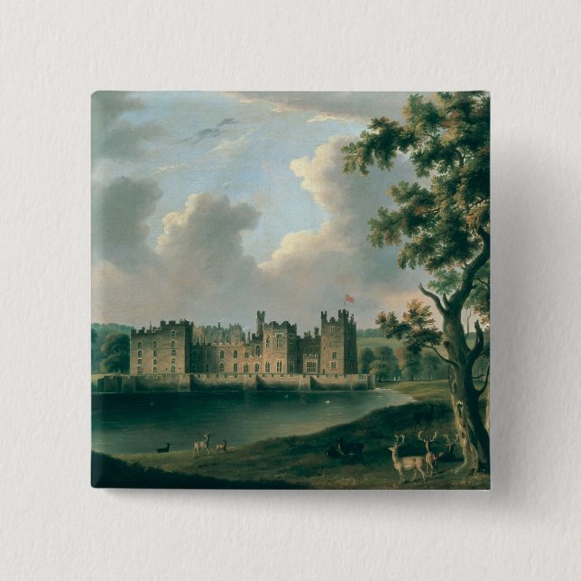 Raby Castle 15 Cm Square Badge (Front)