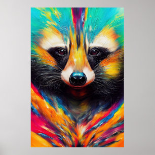 Raccoon  Animal Discovery Adventure Nature Planet  Poster