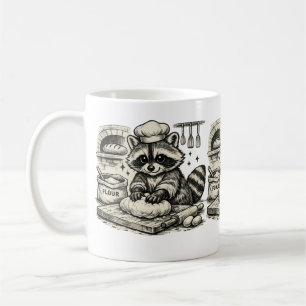 Raccoon Baker – Vintage Kitchen Art Coffee Mug