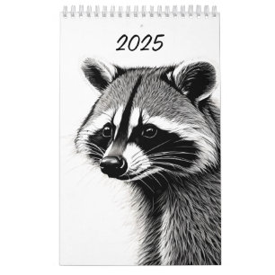 Raccoon calendar 
