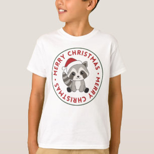 Raccoon Christmas Snow Winter Raccoons T-Shirt