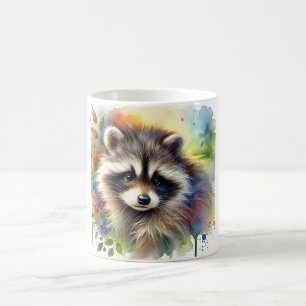 Raccoon Dog 020924AREF109 - Watercolor Coffee Mug