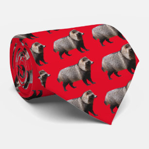 Raccoon dog tie